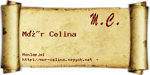 Mór Celina névjegykártya